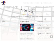 Tablet Screenshot of nordig.org